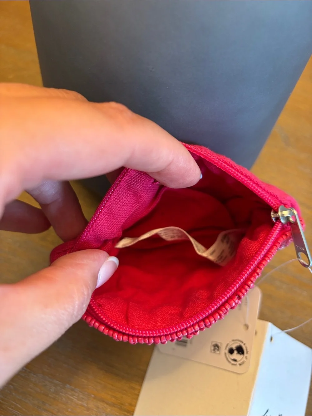 NWT Free People Gone Fishing Beaded Wallet in Coral